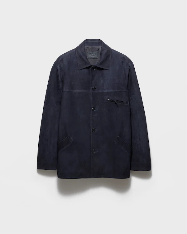 Veste caban en daim
