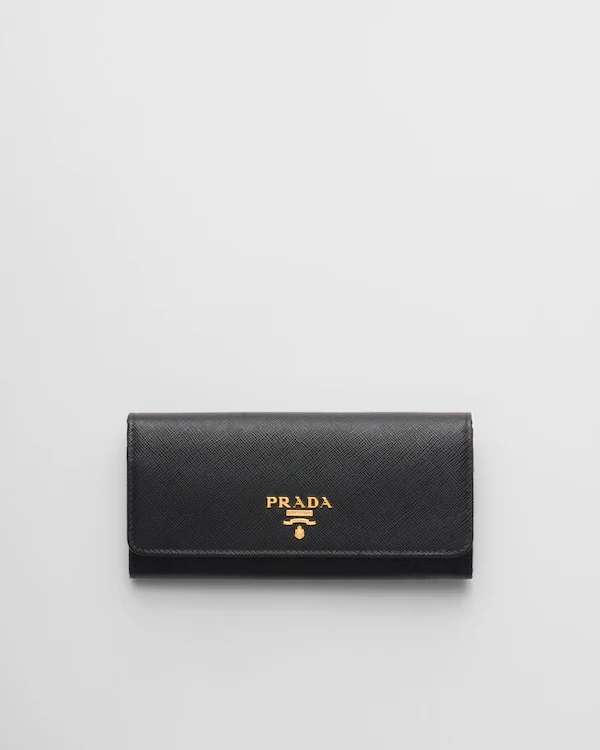 Portefeuille en cuir Saffiano grand
