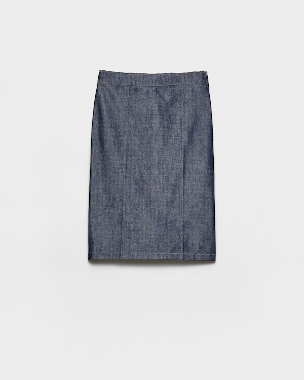 Jupe crayon en denim