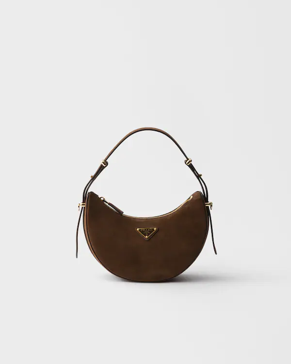 Sac à main mini en daim Prada Arqué