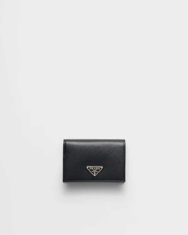 Portefeuille en cuir Saffiano petit