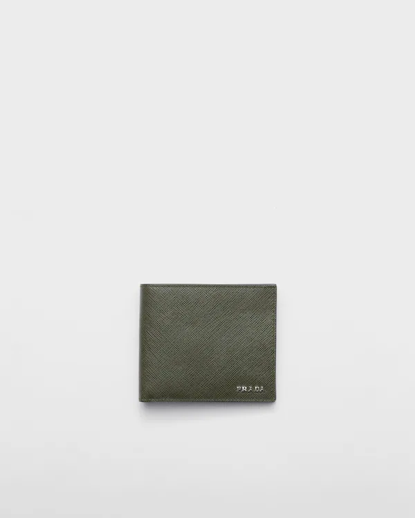 Portefeuille en cuir Saffiano