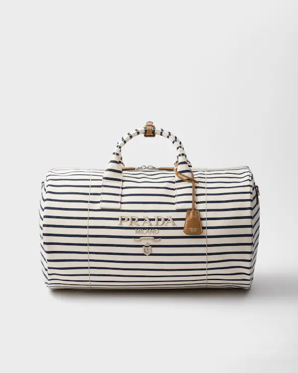Sac à dos en toile à rayures