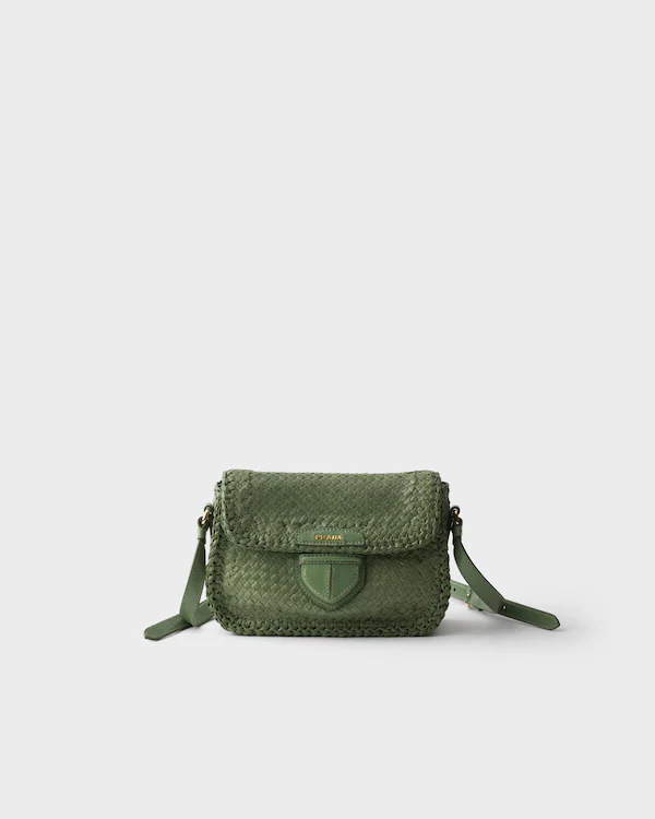Sac à main mini en cuir tressé