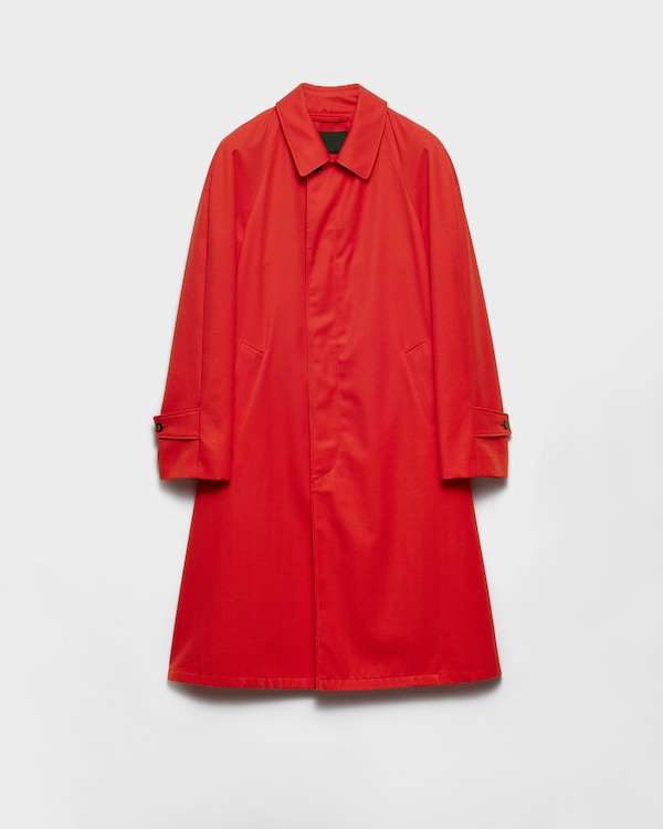 Manteau en gabardine technique