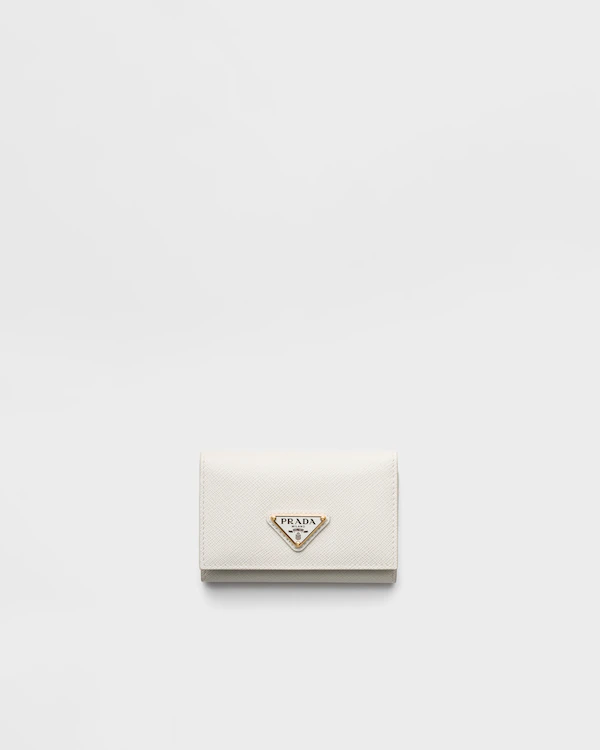 Porte-cartes en cuir Saffiano
