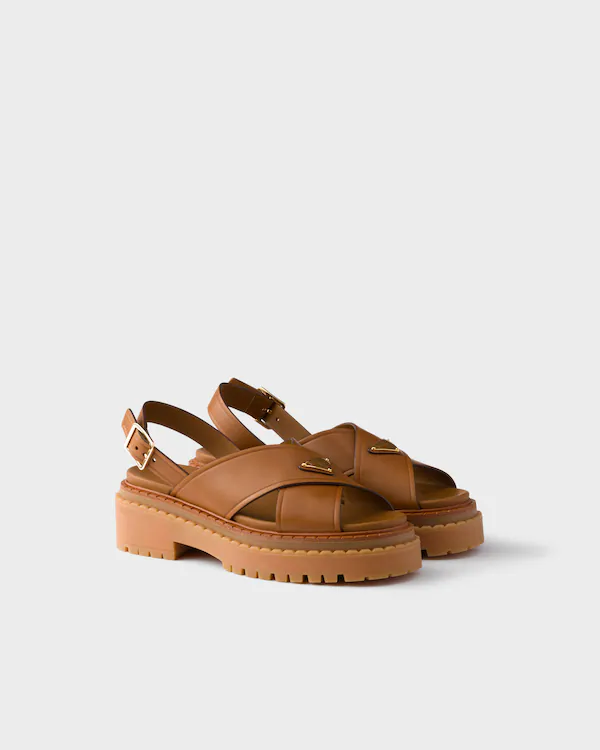 Sandales en cuir