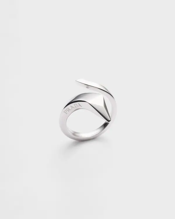 Anneau mini serpent Eternal Gold en or blanc