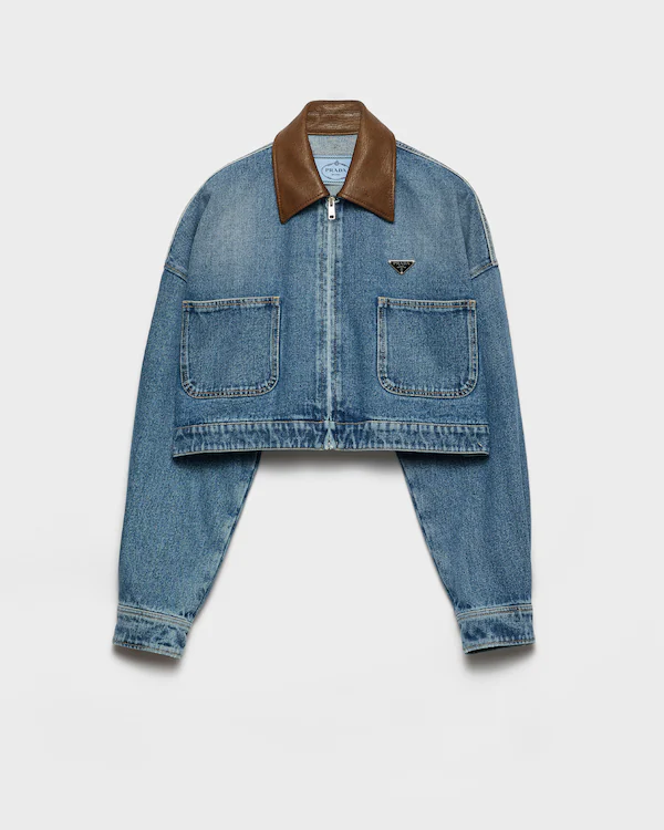 Veste en denim courte