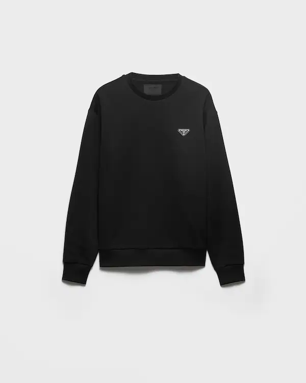 Sweat-shirt en coton technique