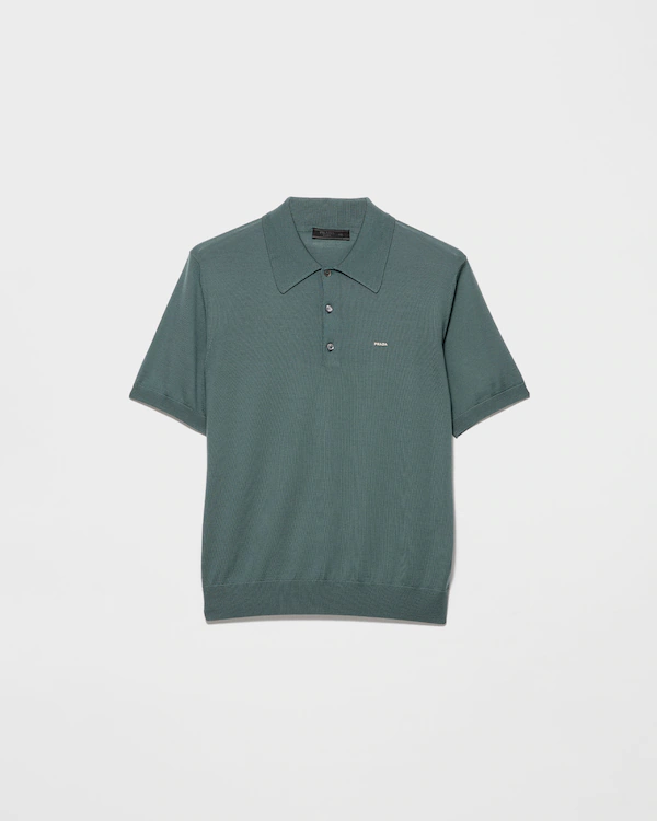 Chemise polo en laine superfin