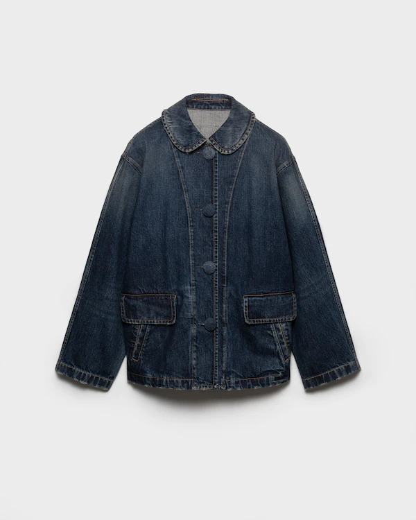 Blouson en denim lavé