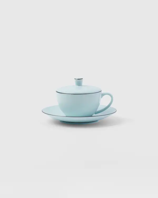 Tasse à expresso en porcelaine - Vert céladon