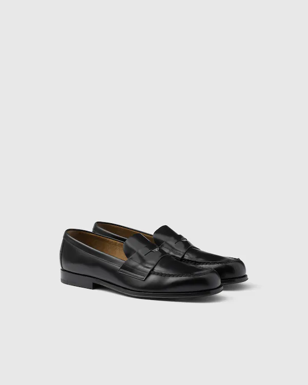 Mocassins en cuir brossé