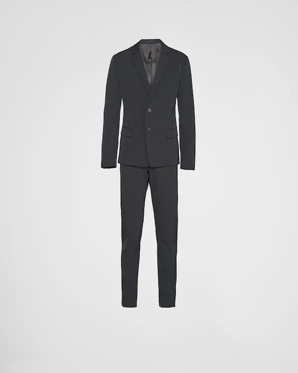 Tailleur stretch techno à boutonnage simple