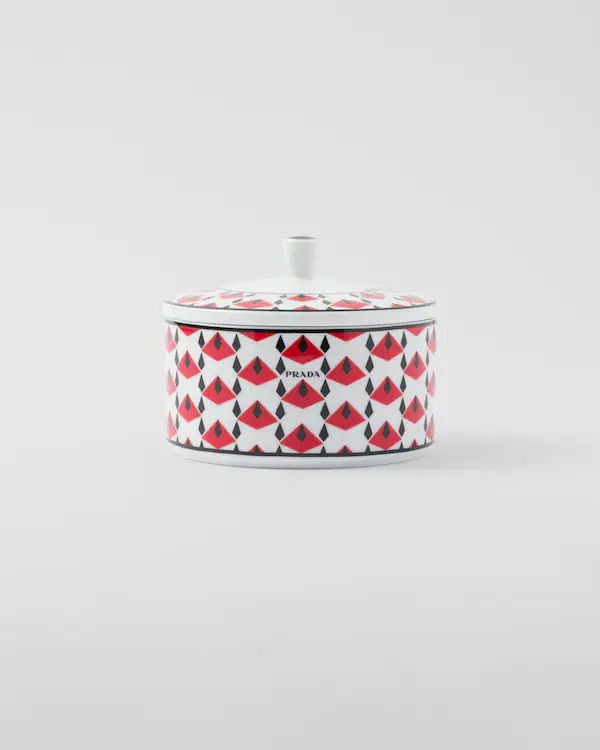 Boîte en porcelaine - Rouge Vienne