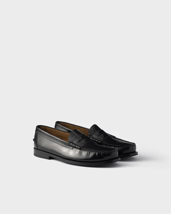 Mocassins en cuir brossé