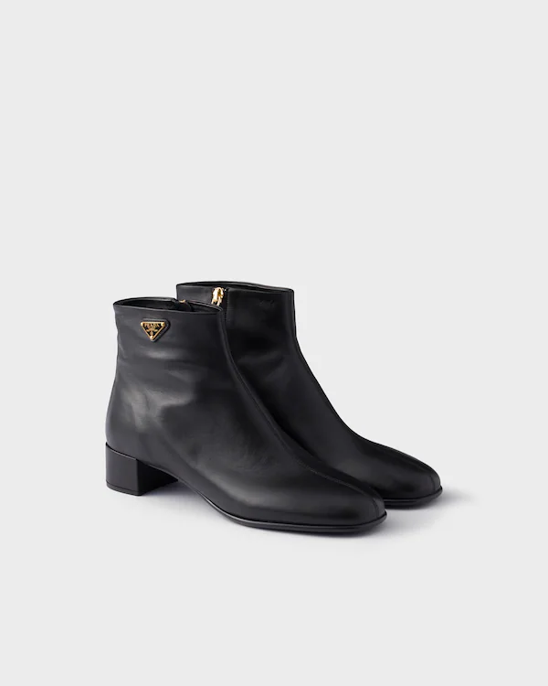 Botteaux en cuir Nappa