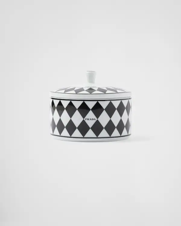 Boîte en porcelaine - Échiquier