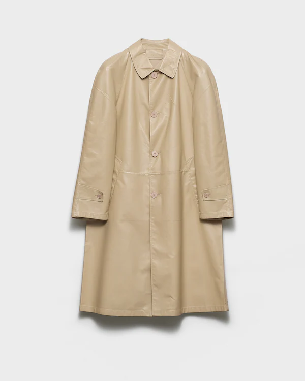 Manteau en cuir Nappa