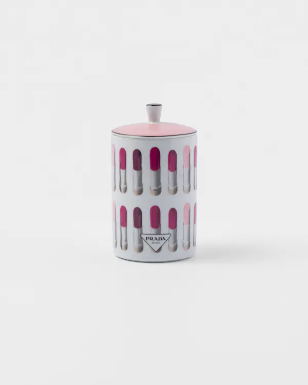 Bougie parfumée en porcelaine - Style Rouge à Lèvres