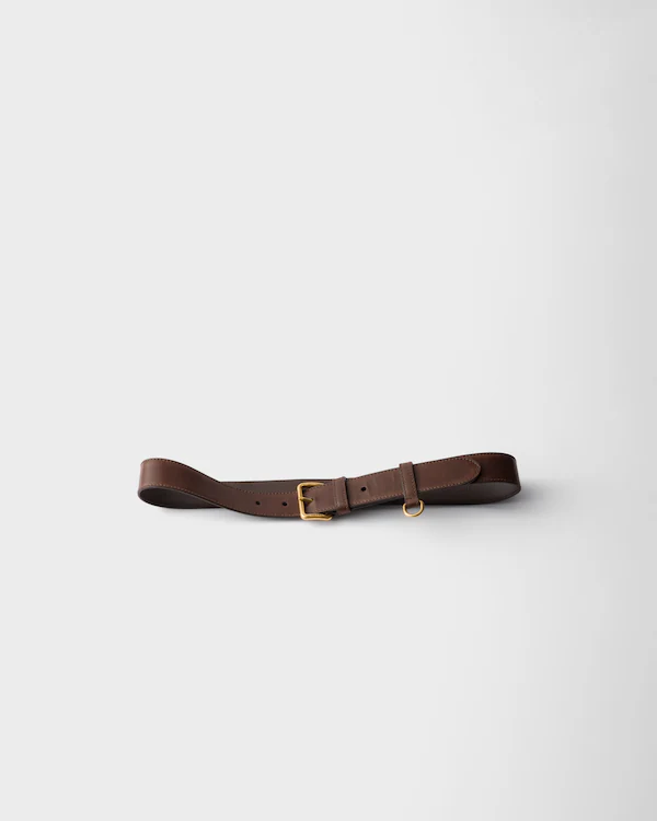 Ceinture en cuir vieilli