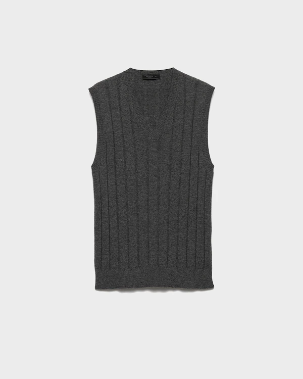 Gilet col en V en cachemire