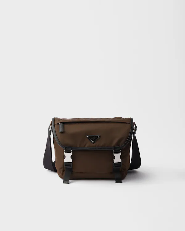 Sac à bandoulière en Re-Nylon et cuir Saffiano