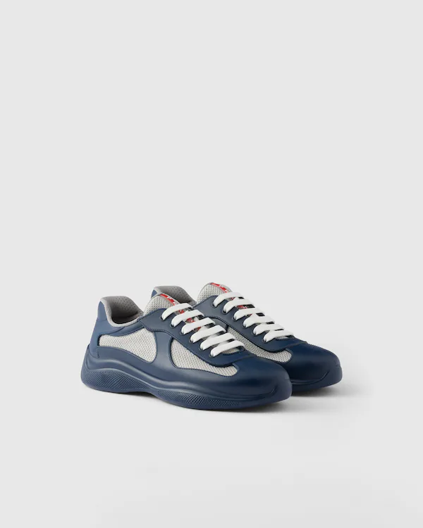 Chaussures de sport Prada America's Cup en caoutchouc souple et tissu de vélo