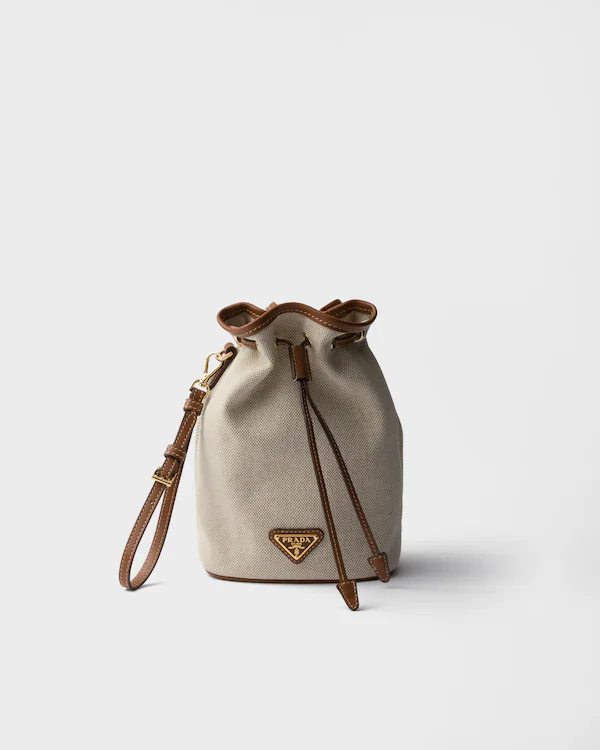 Porte-documents en toile et cuir