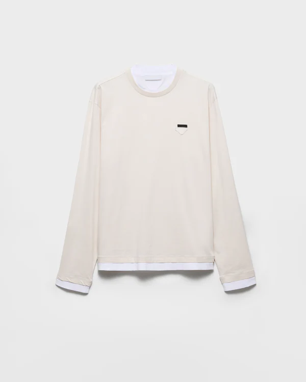 T-shirt en coton à manches longues