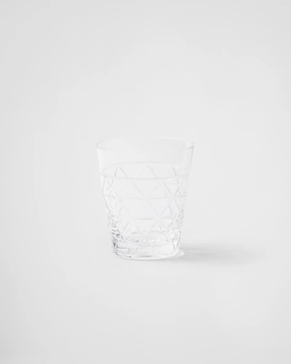 Verre à eau en cristal - Triangles