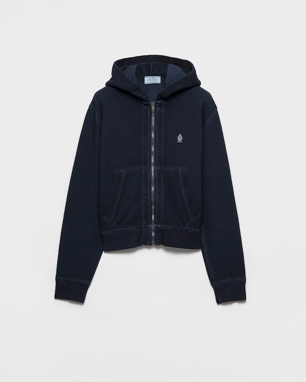 Veste hoodie en coton