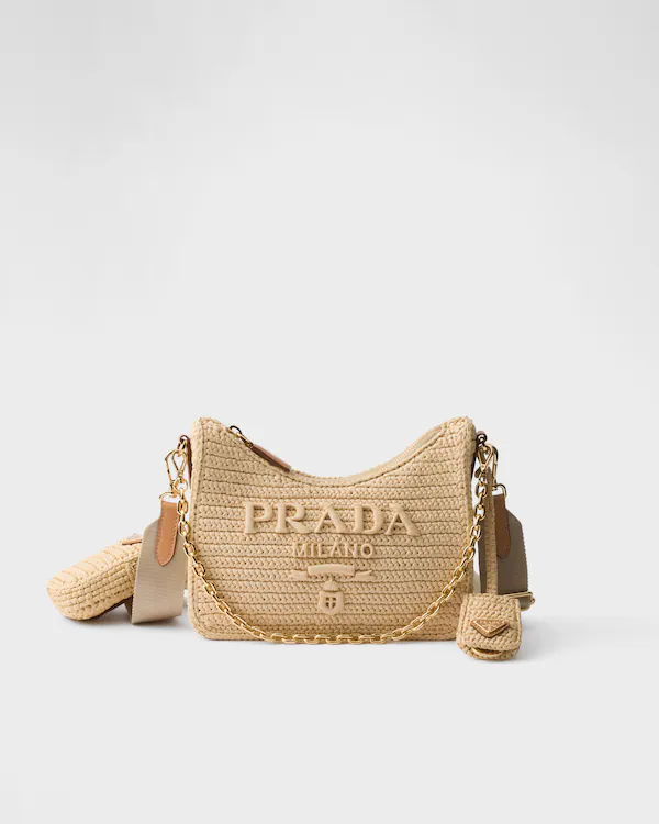 Sac à main Prada Re-Edition 2005 en crochet