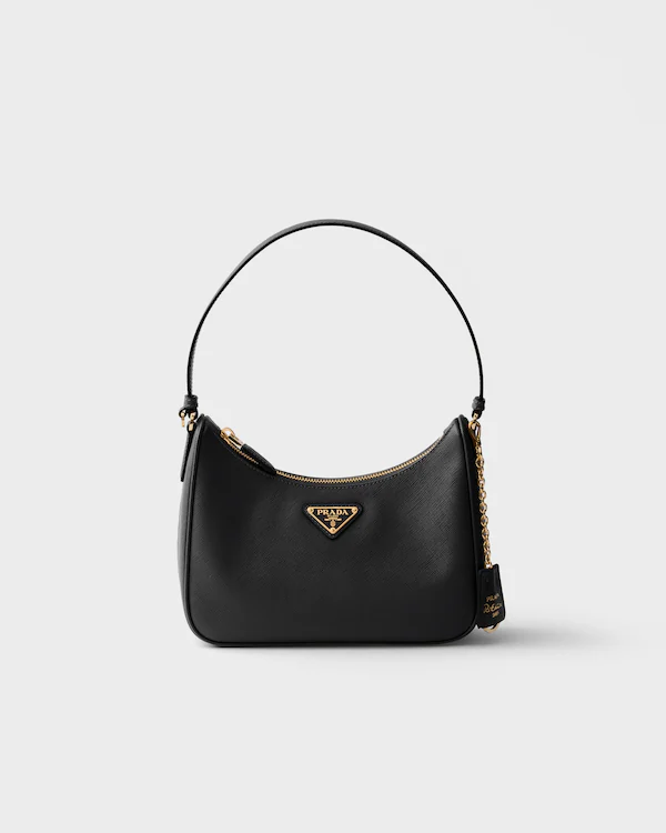 Sac à main mini en cuir Saffiano Prada Re-Edition 2005