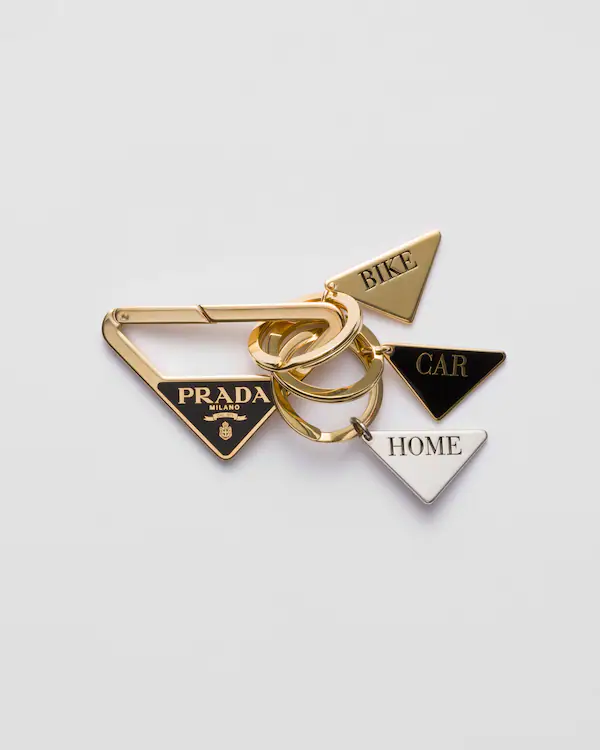 Porte-clés en métal triangulaire