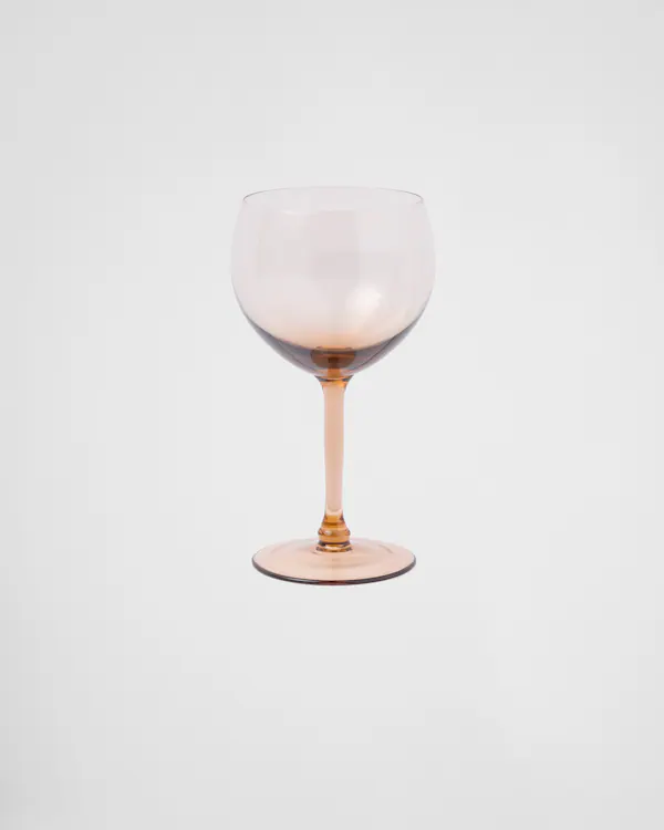 Jeux de deux verres à vin en cristal rouge - New York