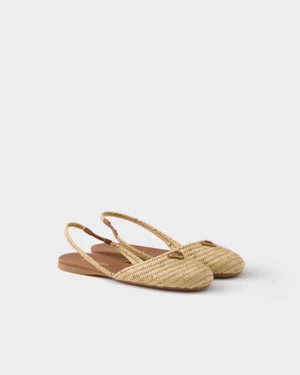 Ballerines slingback en crochet