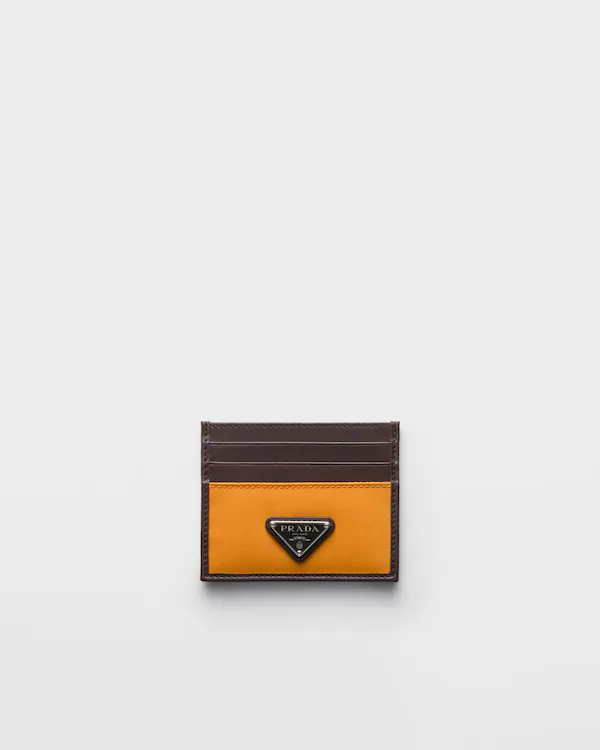 Porte-cartes Prada Speedrock en Re-Nylon et cuir