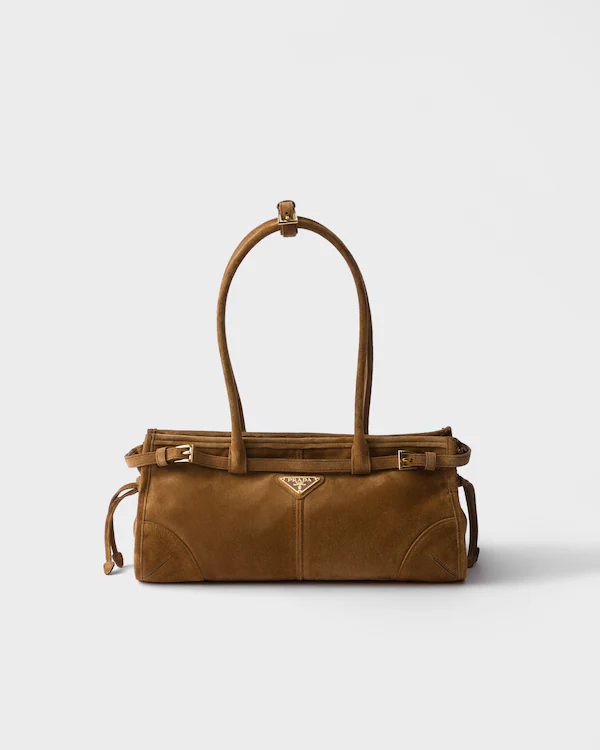 Sac à main en daim Prada Bonnie moyen
