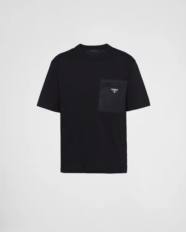 T-shirt en Re-Nylon et jersey