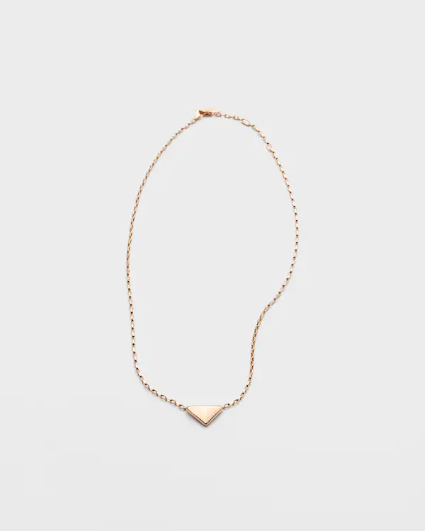 Collier Eternal Gold en or rose avec pendentif mini triangle