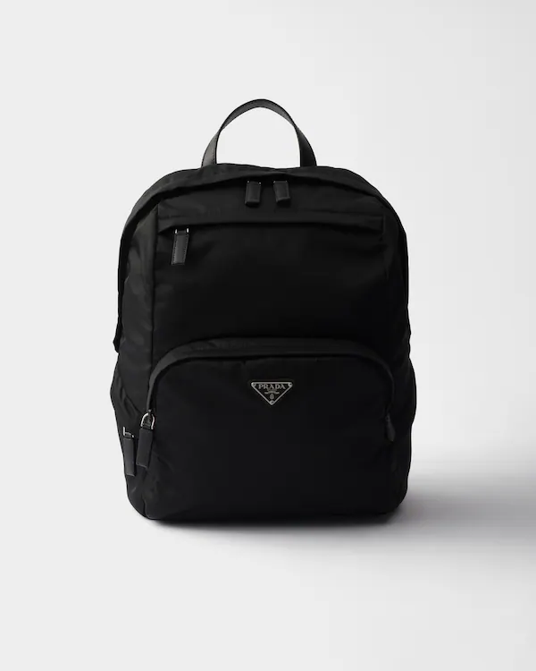 Sac à dos en Re-Nylon et cuir Saffiano