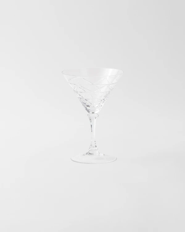 Verre à martini en cristal - Triangles