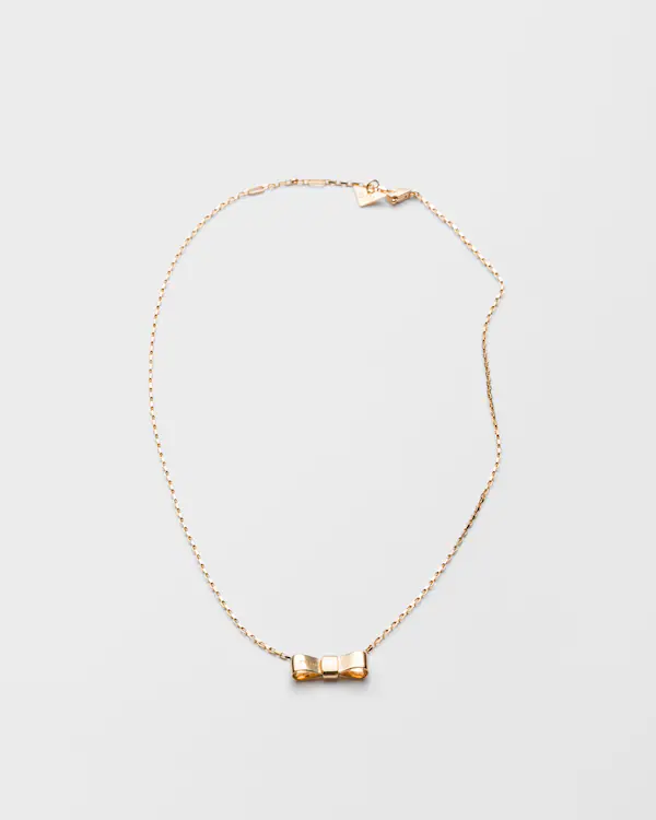 Collier pendentif nœud or éternel - or jaune