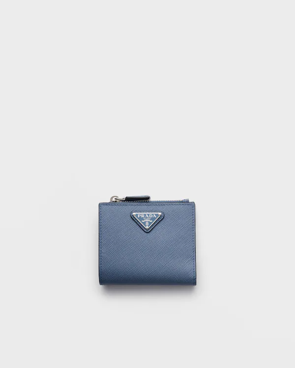 Portefeuille en cuir Saffiano petit