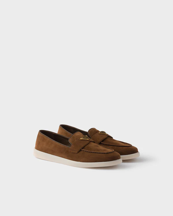 Mocassins en cuir suédé