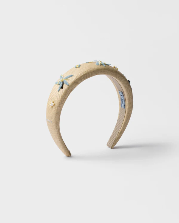Bandeau en tissu brodé