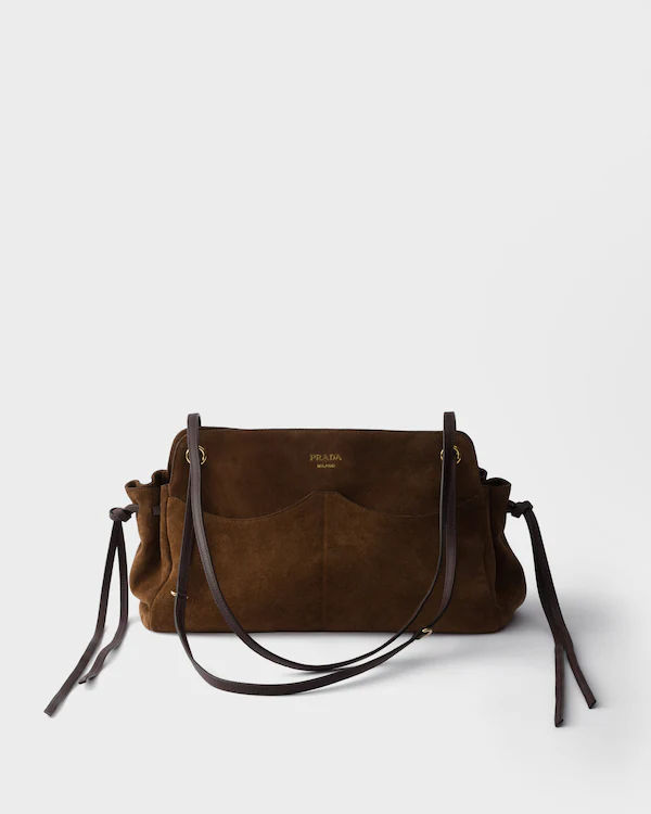 Sac à main Prada Carry en daim large