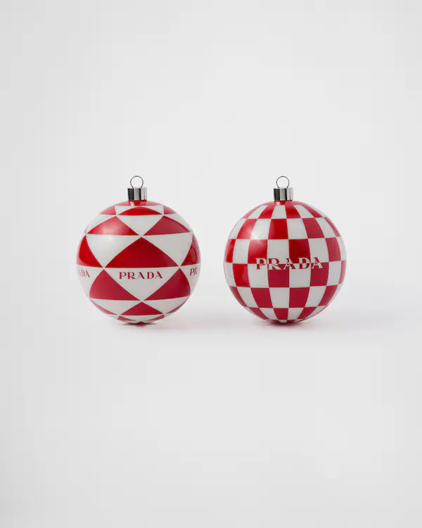 Ensemble de décorations de Noël en verre